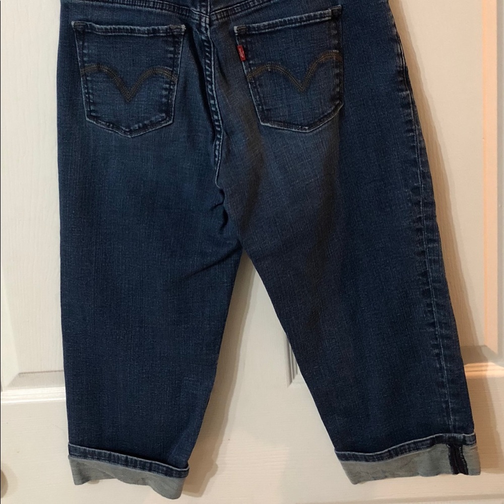 Levi’s San Francisco’s 515 Blue Capris Sz 4 - Picture 2 of 3